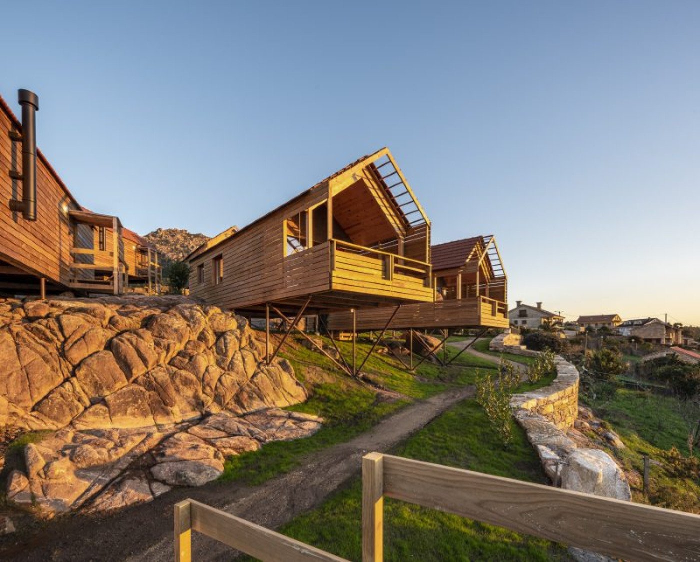 Cabaña de madera en Galicia
