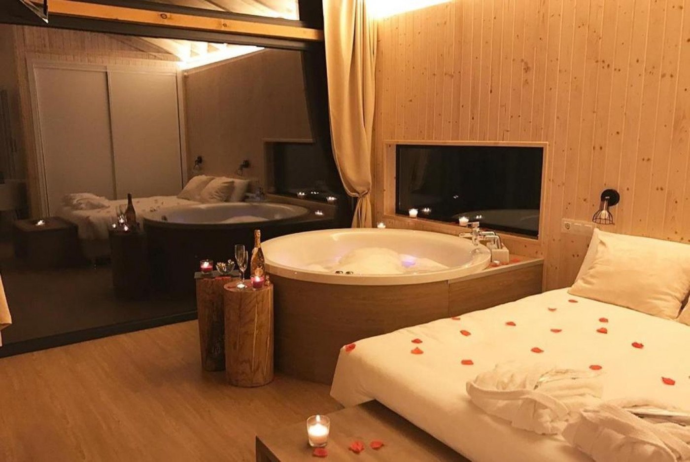Cabaña rural con Jacuzzi Privado